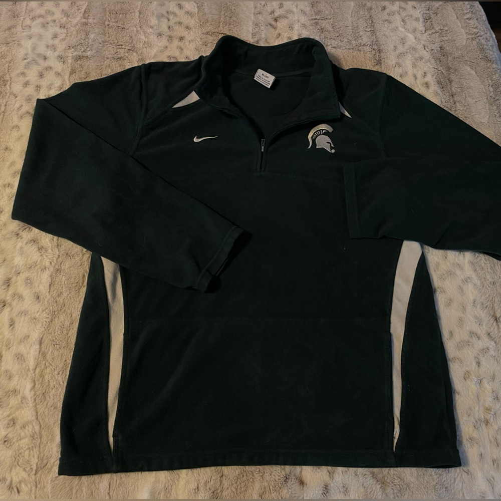 Nike Michigan State Spartans quarter zip fleece jacket